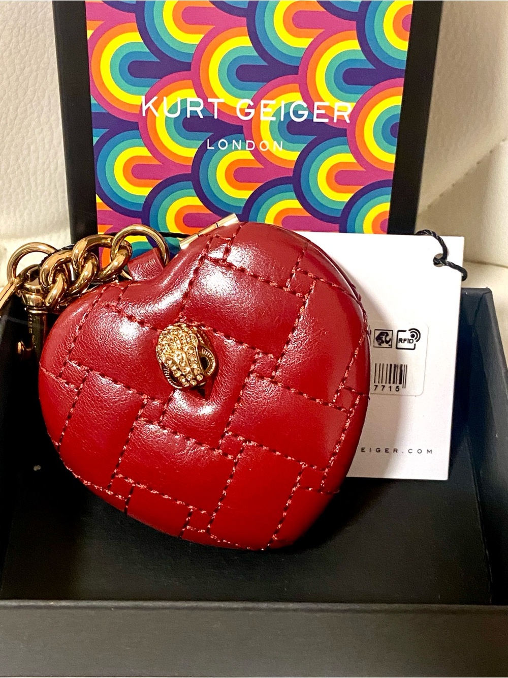 Kurt Geiger Red Mirrorr Charm
